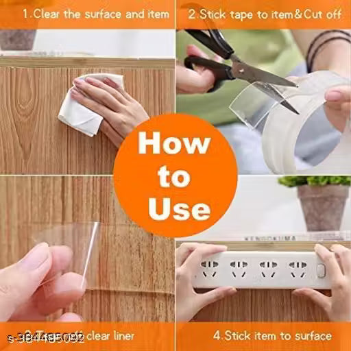 Double-Sided Heavy Duty Silicone Tape (3m) | Waterproof & Reusable Grip Tape